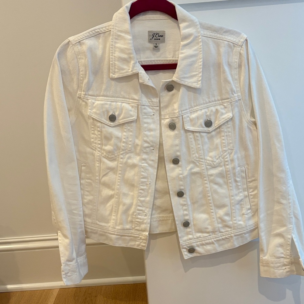 J. Crew Cream Denim Jacket